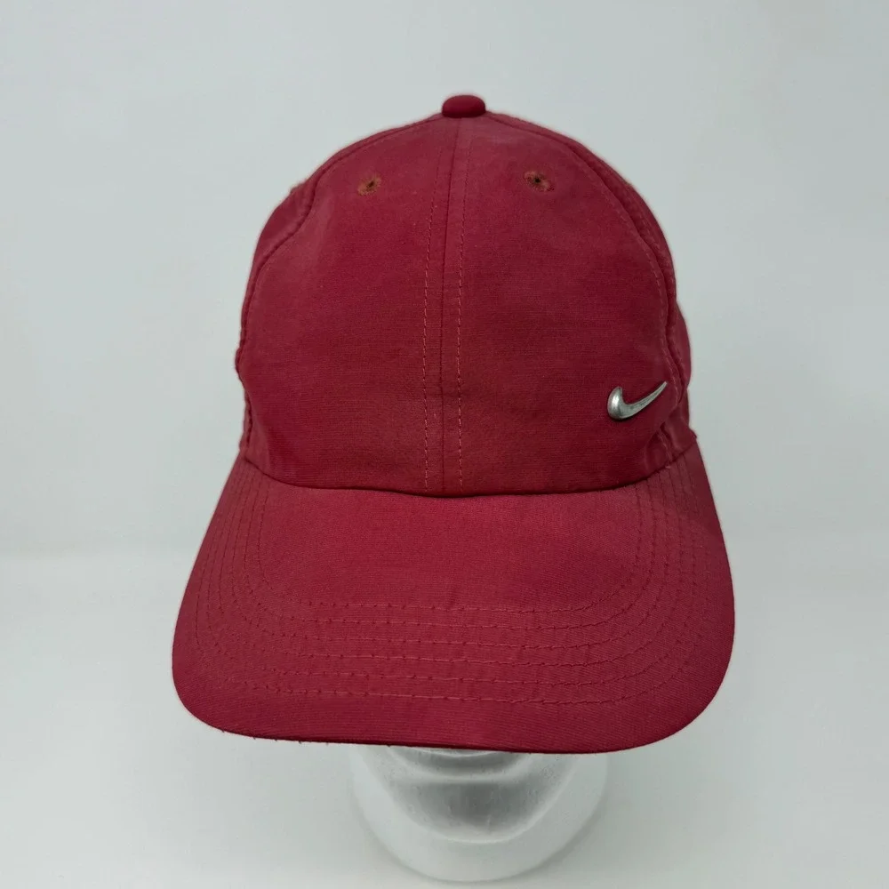 Nike Heritage86 Adjustable Hat Red Metallic Swoosh Cap 405043-618 One Size Mens